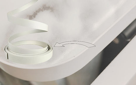 white table edge banding