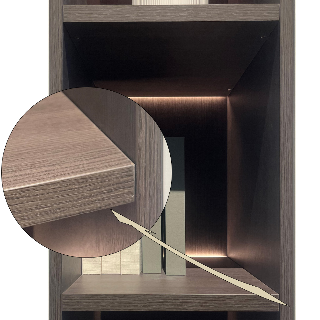 walnut wood grain paintable edge banding