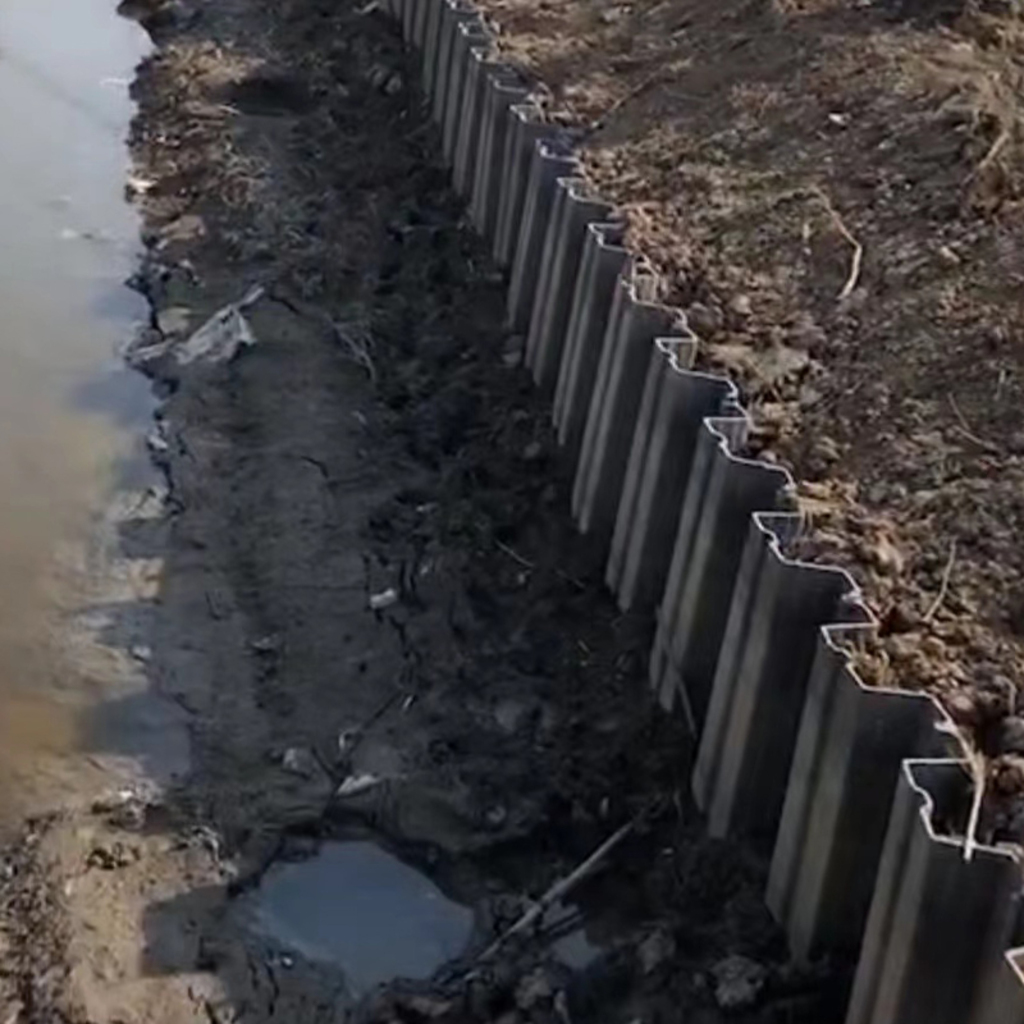 black vinyl sheet pile for retaining walls factory