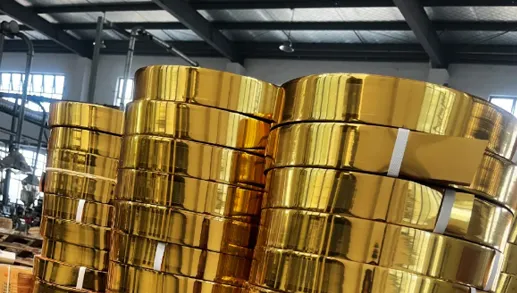 New Trends of Golden PVC Edge Banding for Furniture Edge Decoration by Supplier's Order Growing