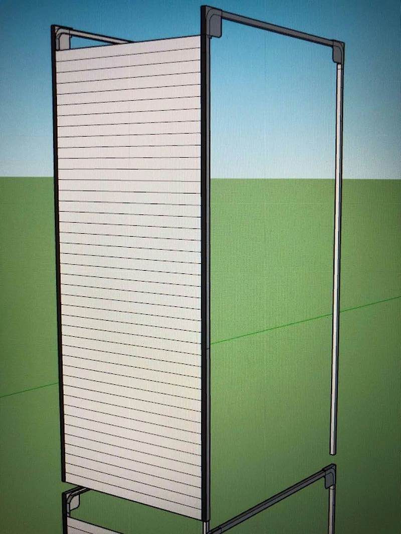 Plastic PVC ABS olling shutter door